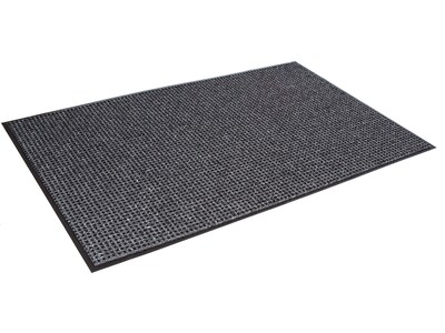 Crown Mats Oxford Wiper Mat, 72 x 120, Gray/Black (OX H610GY)