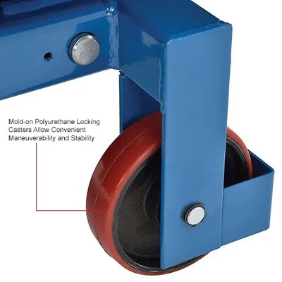 Global Industrial Mobile Heavy Duty Scissor Lift Table, 40" x 20" Platform, 2200 Lb. Capacity (988933)