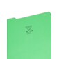 Smead CutLess® File Folder, 3 Tab, Legal Size, Green, 100/Box (17143)