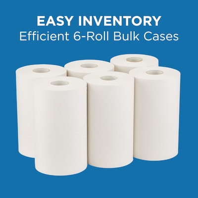Pacific Blue Ultra Hardwound Paper Towels, 1-ply, 400 ft./Roll, 6 Rolls/Carton (26610)