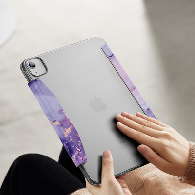 SaharaCase Venture Series Tri-Fold Folio Case for iPad Air 13" (M3/M2), Purple Marble (TB00411)