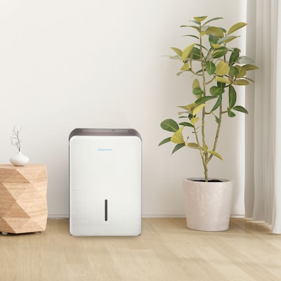 Keystone Energy Star 35-Pint Portable Dehumidifier, Covers up to 3,000 sq. ft., White (KSTAD354F)