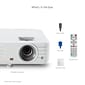 ViewSonic Business PG706WU DLP Projector, White