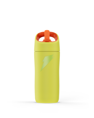Gatorade Rookie Stainless Steel Water Bottle, 12 oz., Yellow (05608)