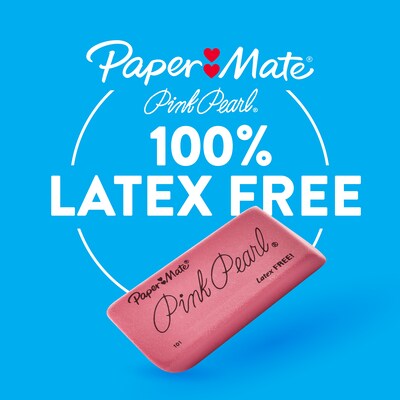 Paper Mate Pink Pearl Erasers, Pink, 24/Box (70520)