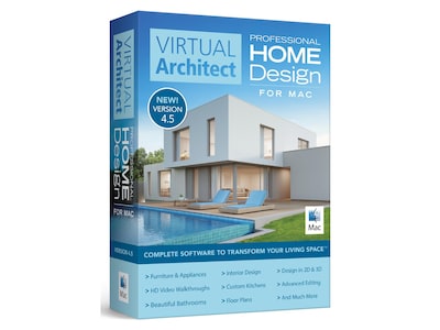 Virtual Architect Professional Home Design 12 for MacOS, 1 User, Download