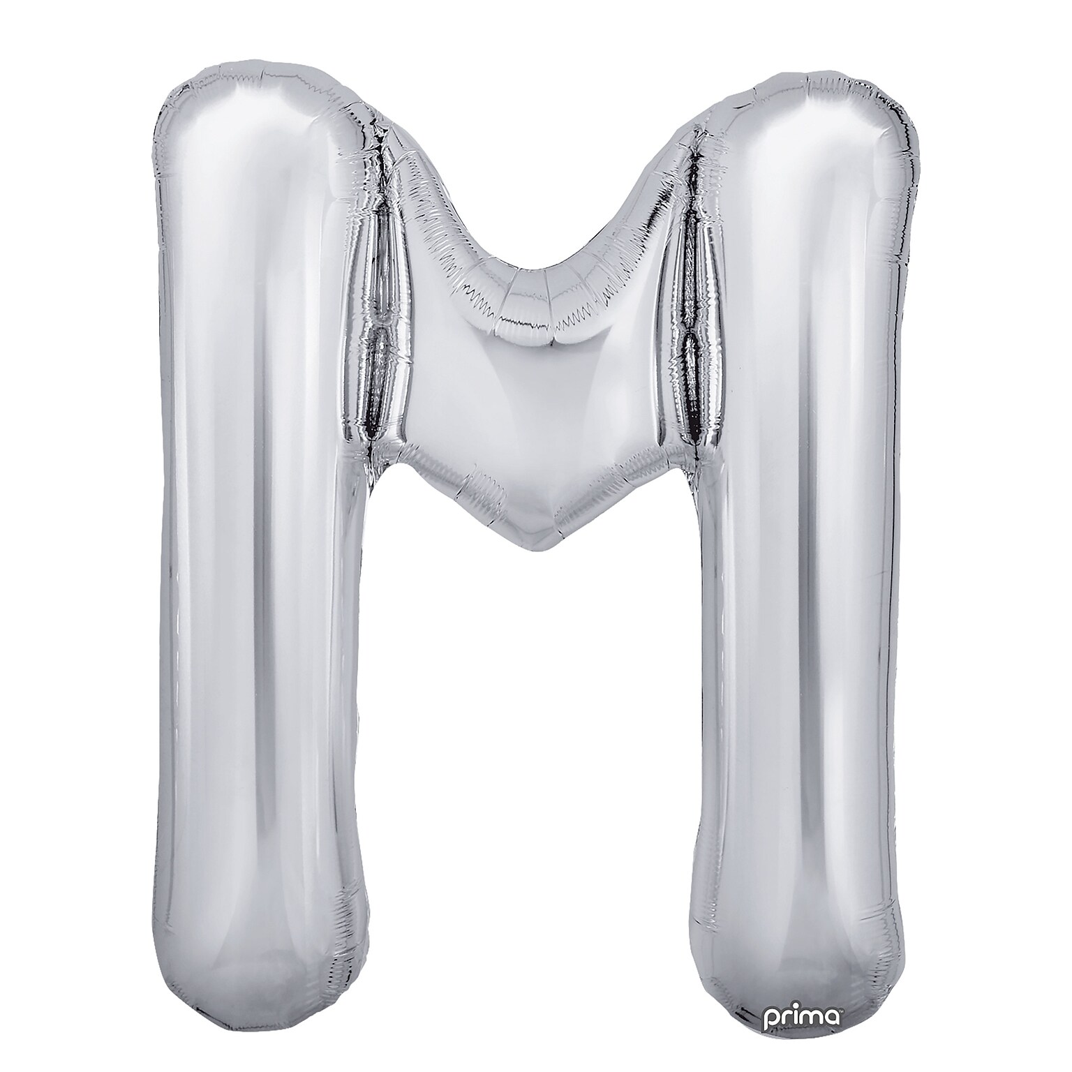 Party City (Air-Filled) 16 M Foil Letter Balloon, Silver, 2/Pack (AM60050366-18)
