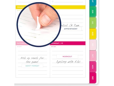 2025 AT-A-GLANCE Simplified by Emily Ley Greenbriar Floral 5.5" x 8.5" Weekly & Monthly Planner, Poly Cover, Multicolor