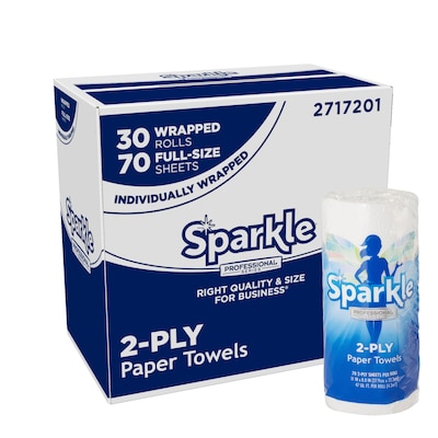 Sparkle Professional Series Paper Towels, 2-ply, 70 Sheets/Roll, 30 Rolls/Pack (2717201)