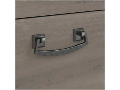 Bush Furniture Homestead 2-Drawer Lateral File Cabinet, Letter/Legal Size, Lockable, Driftwood Gray (HOF129DG-03)