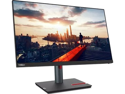 Lenovo ThinkVision P24h-30 23.8 60 Hz LED Monitor, Black (63B3GAR6US)