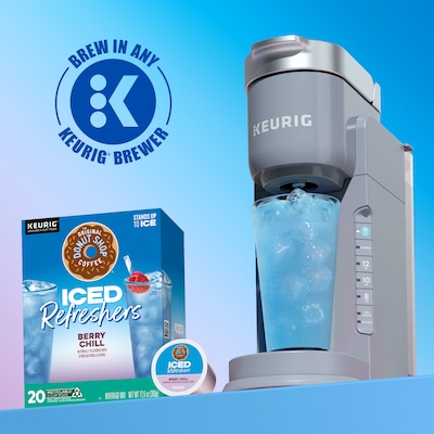The Original Donut Shop Iced Refreshers Berry Chill, Keurig® K-Cup® Pods, 20 Pods/Box (5000384762)