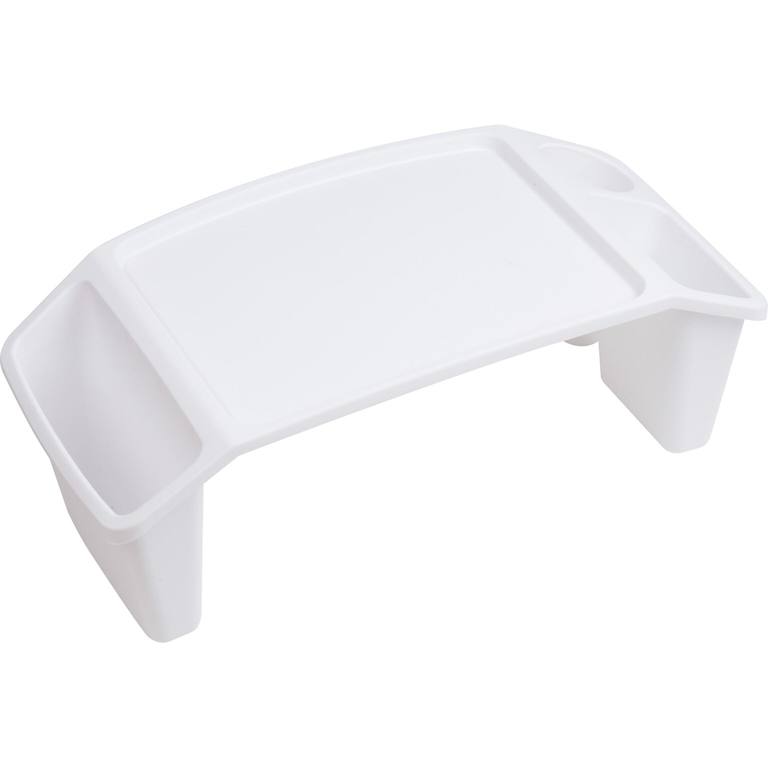 Mind Reader 10.75 x 22.25 Plastic Kids Lap Desk Activity Tray, White (KIDLAP-WHT)