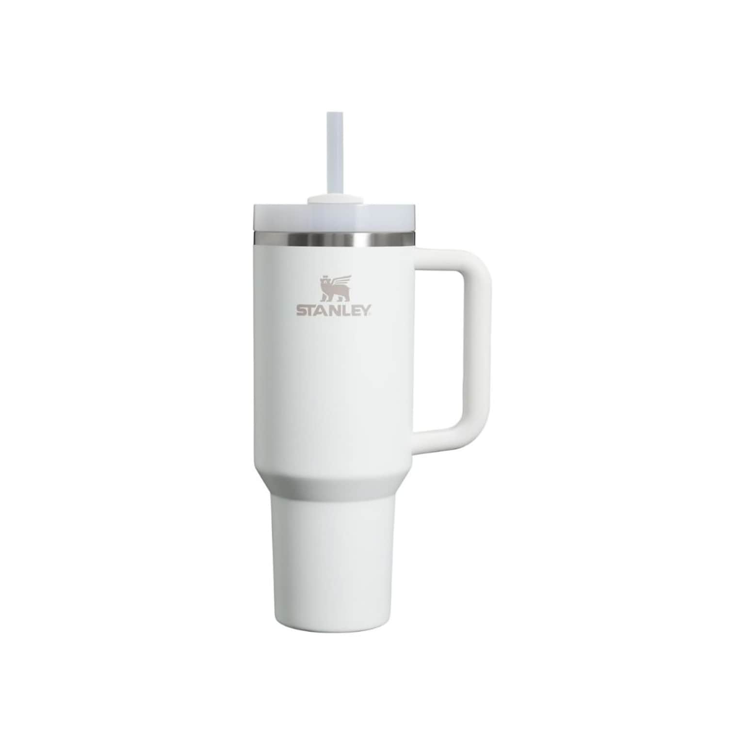 Stanley Quencher H2.0 Flowstate Stainless Steel Double Wall Insulated Tumbler, 40 oz., Frost (10-10824-279)