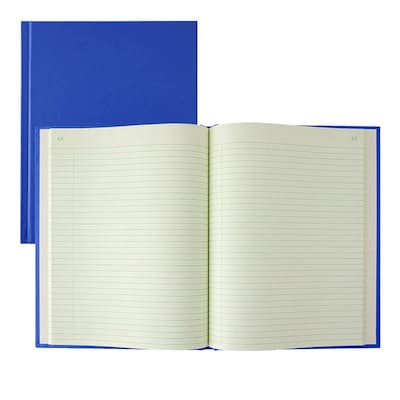 Rediform Chemistry Lab Notebook, 7.5 x 9.25, Narrow Ruled, 60 Green Tint Sheets, Blue Cover (43571)