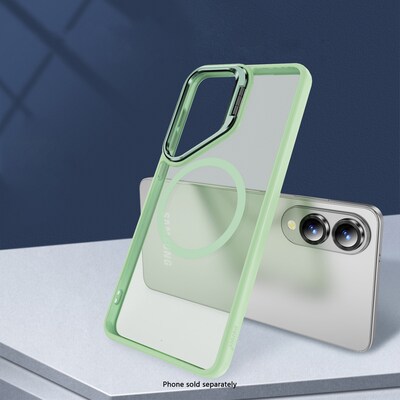 SaharaCase Venture Series Kickstand MagSafe Phone Case for Samsung Galaxy S25 Edge, Shock Absorbing, Oasis Green (CP00829)