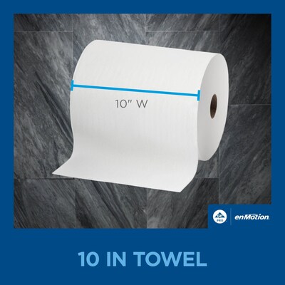 enMotion Hardwound Paper Towels, 1-ply, 800 ft./Roll, 6 Rolls/Carton (89470)