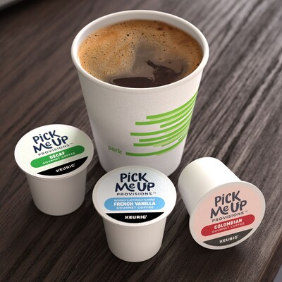 Pick Me Up Provisions™ French Vanilla Coffee Keurig® K-Cup® Pods, Light Roast, 96/Carton (PM62434CT)