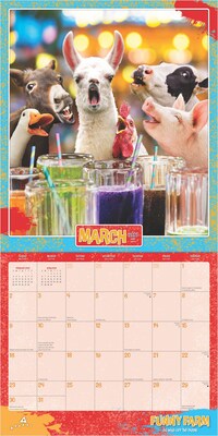 2025 BrownTrout Avanti Funny Farm  12" x 12" Monthly Square Wall Calendar (9781975479688)