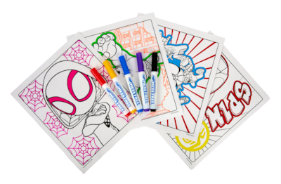 Crayola Color Wonder Mess Free Spidey Amazning Friends Coloring Book, 10-Pages (75-7187)
