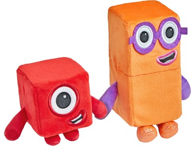 hand2mind Numberblocks One and Two Playful Pals, Red/Orange (94554)