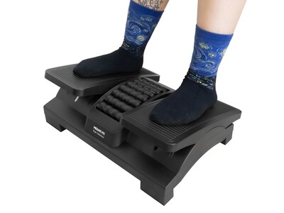 Mount-It! Dual Pedal Ergonomic Footrest, Black (MI-7811)