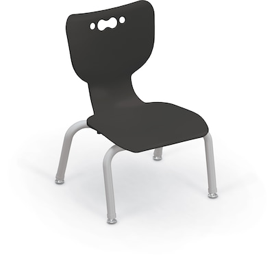 MooreCo 10 Hierarchy Student Chair with 4 Legs, Black/Platinum Base (703673561648)
