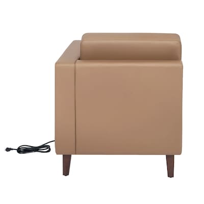 Flash Furniture Hercules Artemis LeatherSoft Right Arm Reception Chair, Cognac (ZB8921CRACOGNAC)