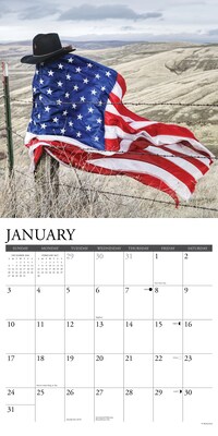 2027 Willow Creek Old Glory  12" x 12" Monthly Wall Calendar (61602)