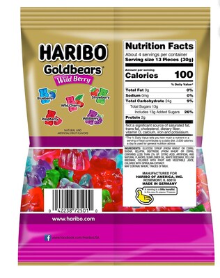 Haribo Wild Berry Goldbears - 4oz Bag