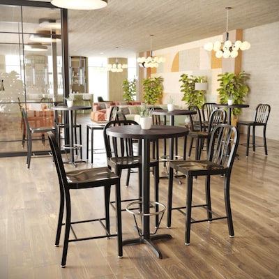 Flash Furniture Bennett 30"Dia. 1.5" Thickness Round Table Top, Wooden, Dark Brown (GSF00330RDKBRN)