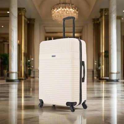 InUSA Resilience 29.52 Hardside Suitcase, 4-Wheeled Spinner, TSA Checkpoint Friendly, Sand (IURES00L-SAN)