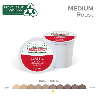 Krispy Kreme Classic Coffee Keurig® K-Cup® Pods, Medium Roast, 48/Box (373163)