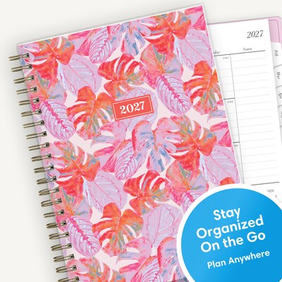2027 Blue Sky 5" x 8" Weekly & Monthly Planner, Pink (164279)