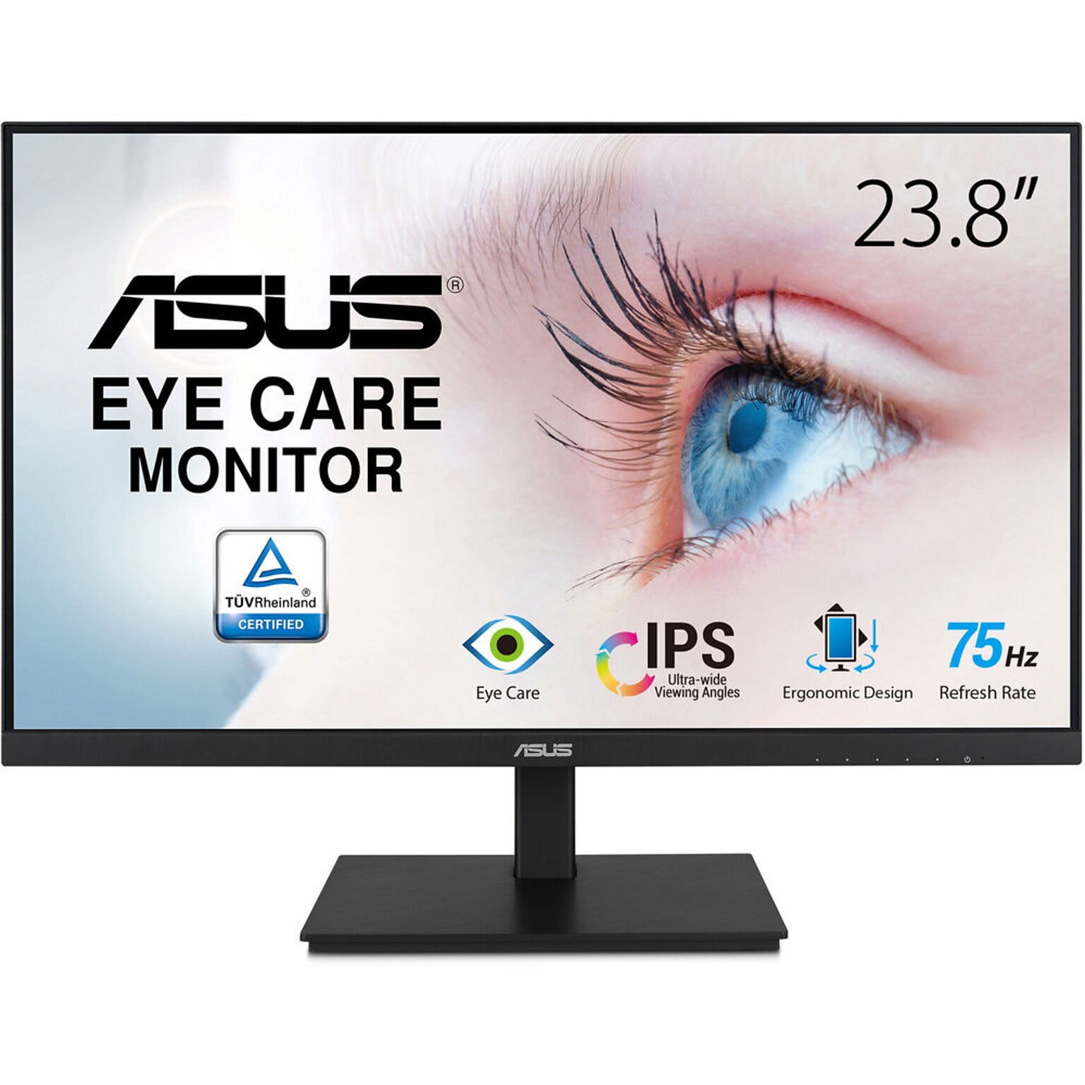Asus 24 FHD 75 Hz IPS Monitor, Black (VA24DQSB)