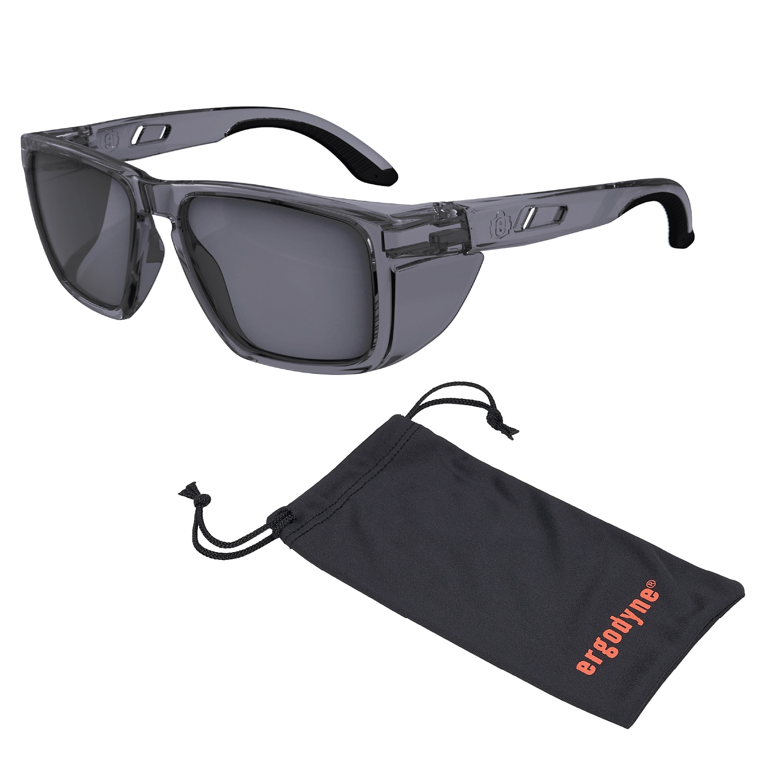 Ergodyne Skullerz SIXTEN-AFAS Anti-Fog Safety Glasses, Smoke Lens (58211)