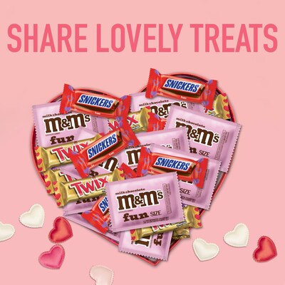 Mars Valentine's Exchange Fun Size Assorted Chocolates, 25/Bag (MMM60567)