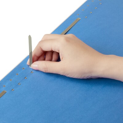 Staples® Reinforced Classification Folder, 2" Expansion, Legal Size, Dark Blue, 50/Box (ST18687-CC)