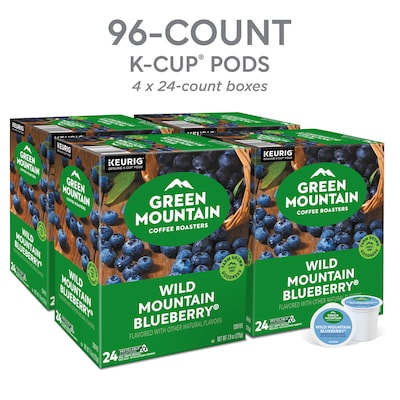 Green Mountain Wild Mountain Blueberry Coffee Keurig® K-Cup® Pods, Light Roast, 96/Carton (67832)