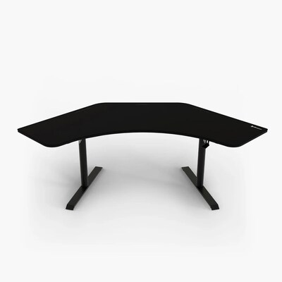 Arozzi Arena Angelo Corner Gaming Desk, Pure Black (ARENAANGELOPBKM)