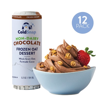 ColdSnap Chocolate Oat Frozen Dessert Mix, Single Serve Pods, Dairy Free, 12 Pods/Pack, COLDSNAP MACHINE REQUIRED (600044)