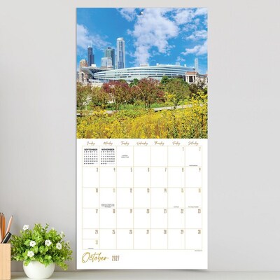 2027 TF Publishing Chicago 12" x 12" Monthly Wall Calendar, Multicolored (27-1036)