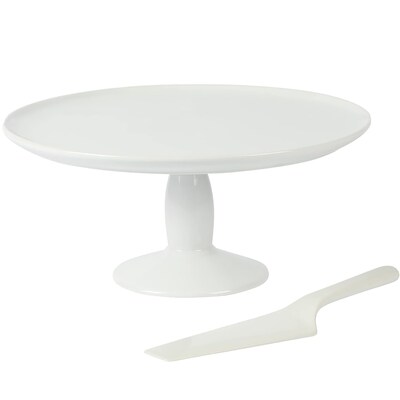 Martha Stewart Ceramic Cake Stand, White (935121012M)