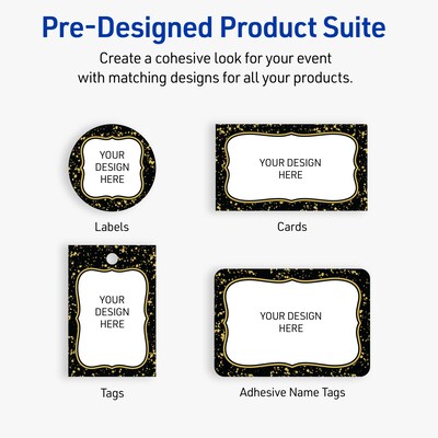 Avery Rectangle Laser/Inkjet Multipurpose Labels, 2-1/3" x 3-3/8", White, 80/Pack (19479370910)