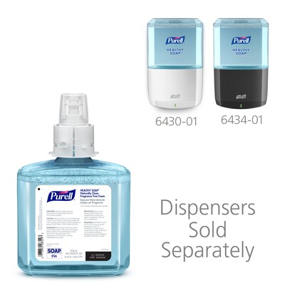 PURELL HEALTHY SOAP Foaming Hand Soap Refill for ES6 Dispenser, 1200 ml, 2/Carton (6470-02)