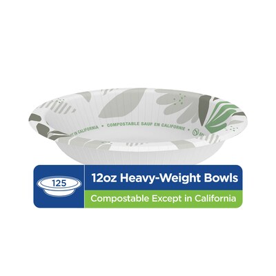 Dixie Ultra Pathways Paper Bowls, 12 oz., Multicolor, 500/Carton (SXB12WS)