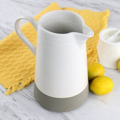Gibson Home Bee & Willow Pitcher, 60 oz. Capacity, Off-White (935121033M)