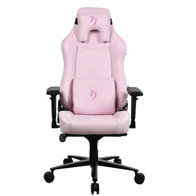 Arozzi Vernazza Supersoft Fabric Ergonomic Racing Gaming Chair, Pink (VERNAZZA-SPSF-PNK)