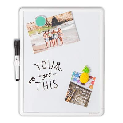 U Brands Contempo Frame Dry-Erase Whiteboard, 14" x 11" (252U00-04)