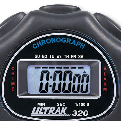 ULTRAK 320 24-Hour Cumulative Split Stopwatch, Black (CEI320BLK)